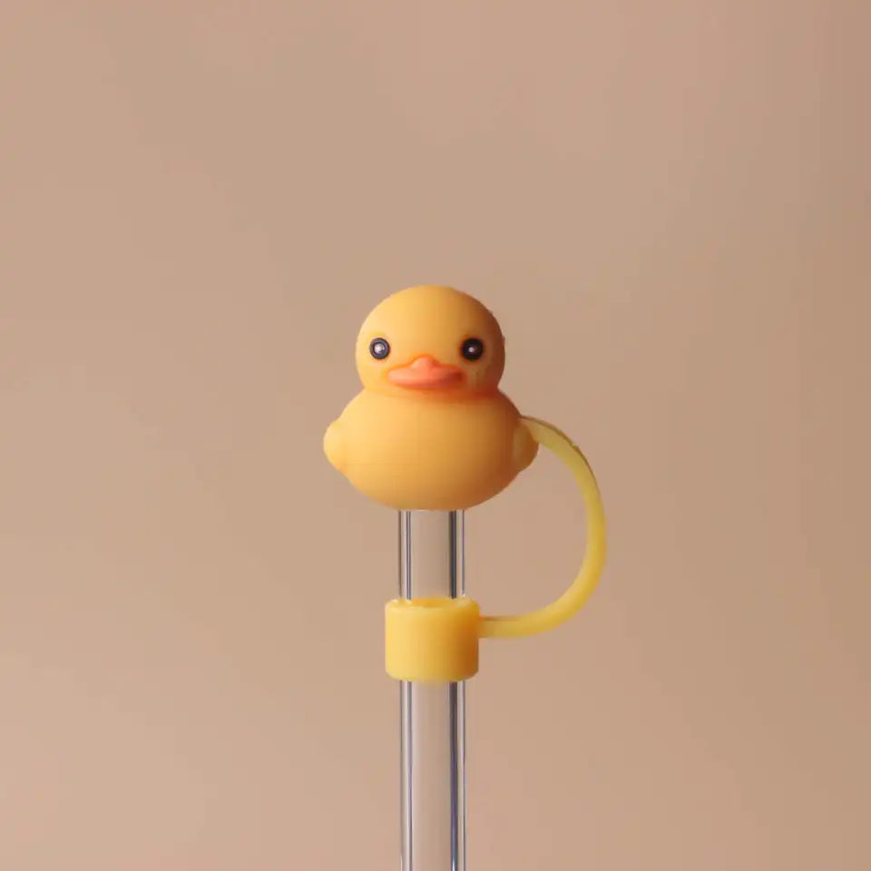 Rubber duck straw topper RTS